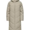 JACQUELINE DE YONG JDY Ulrikka Water Rep Puffa Jas Dames -Kampeerhal Roden 15217556 simply taupe melange 5