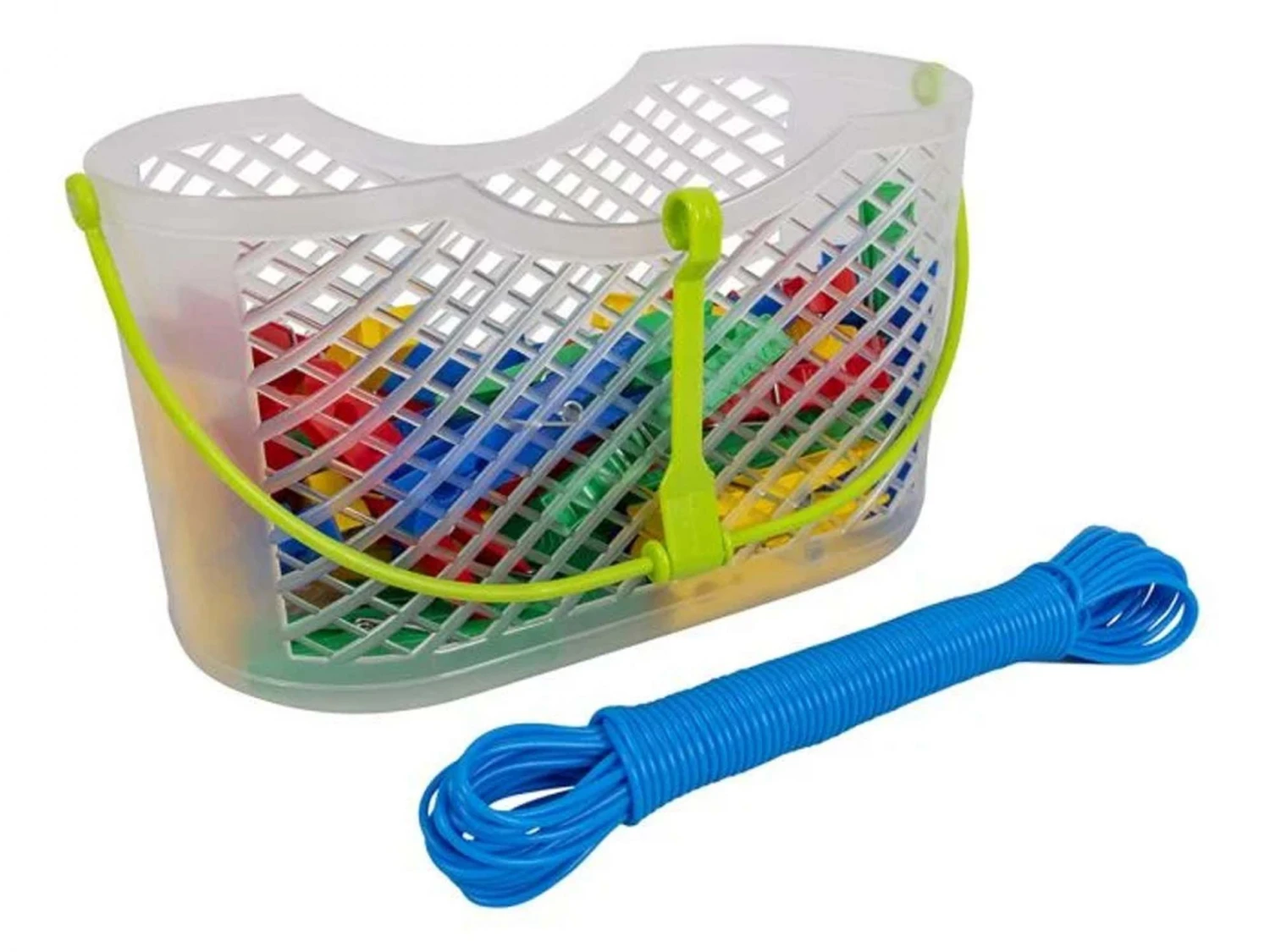 Bo-Camp Knijpers 60St + Waslijn In Mand 3 Bo-Camp Knijpers 60St + Waslijn In Mand