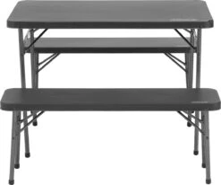 Coleman Campingtafel Met 2 Bankjes 9 Coleman Campingtafel Met 2 Bankjes -Kampeerhal Roden Coleman campingtafel met 2 tafels voorkant
