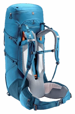 Deuter Backpack Aircontact Core 50+10 -Kampeerhal Roden Deuter aircontact core 50 10 blauw achterkant