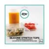 Dotz Set Van 4 Vierkante Silicone Vershouddeksels
