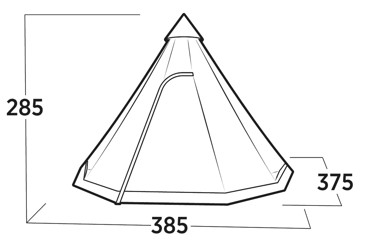 Easy Camp Rands Tipi Tent 4 Easy Camp Rands Tipi Tent - Afbeelding 2