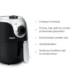 Tristar Airfryer Mini Crispy 2Ltr 1000W -Kampeerhal Roden FR 6980 431 online NL
