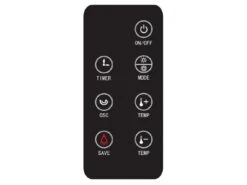 Haba Sunny Tower 1200/2000W Kachel Met Afstandsbediening -Kampeerhal Roden Haba Sunny Tower 1200 2000W Kachel afstandbediening