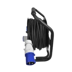 PROPLUS Kabelhaspel 25m Schuko En CEE -Kampeerhal Roden Kabelhaspel 25m Schuko en CEE zijkant