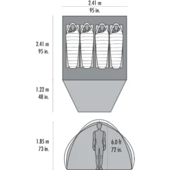 MSR Koepeltent Habitude 4 -Kampeerhal Roden MSR Koepeltent Habitude 4 3