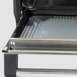 Mestic Oven 10 Ltr 800W Mo-80 -Kampeerhal Roden Mestic MO 80 oven 10 liter 800 watt zwart open