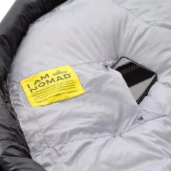 Nomad Mummy Slaapzak Fornax 480 (L) - Black -Kampeerhal Roden Nomad Mummy Slaapzak Fornax 480 L Black opbergvak