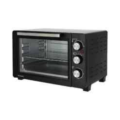 Mestic Oven 30Ltr 1.200 Watt Hete Lucht Mho-130 -Kampeerhal Roden OVEN 30LTR 1200 WATT HETE LUCHT MHO 130 links schuin