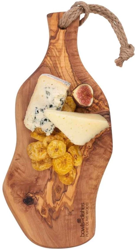 Olijfhouten Serveerplank 30-35 Cm Rustique Met Handvat 7 Olijfhouten Serveerplank 30-35 Cm Rustique Met Handvat - Afbeelding 5