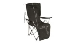 Outwell Vouwstoel Catamarca Lounger - Black -Kampeerhal Roden Outwell Catamarca Lounger Black Afmetingen