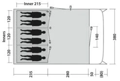 Outwell Tunneltent Denver 6 -Kampeerhal Roden Outwell Tunneltent Denver 6 9