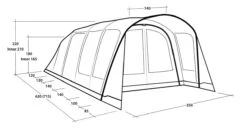 Outwell Tunneltent Hayward Lake 5 ATC -Kampeerhal Roden Outwell Tunneltent Hayward Lake 5 ATC 9