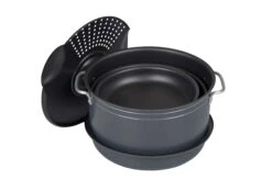 Bo-Camp Pannenset Camping 7-Dlg Alu/Gec -Kampeerhal Roden PannensetCamping7deligalugec overzichtdeksel