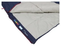 Polydaun Slaapzak Stormvogel - Navy Mist - 85X210 -Kampeerhal Roden Polydaun slaapzak stromvogel navy detail