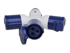 Proplus Cee 3-Weg Splitter 16A -Kampeerhal Roden ProPlus CEE 3 weg splitter foto
