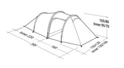 Robens Tent Voyager 2EX -Kampeerhal Roden Robens voyager 2ex tekening