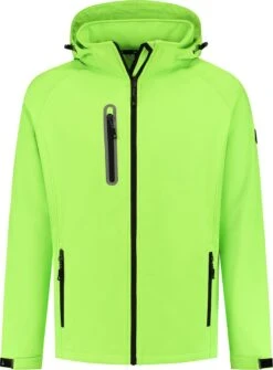 Kjelvik Softshell Jas Kevan Heren -Kampeerhal Roden Softshell Jas Kevan Heren Lime