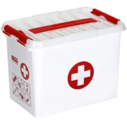 Sunware Q Line First Aid Box -Kampeerhal Roden Sunware ehbo doos 9 liter