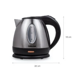 Tristar Waterkoker Rvs 1,2Ltr 850W Draaib -Kampeerhal Roden WK 1325 113 dims
