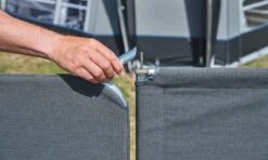 Isabella Windscherm Deur Deel, 120 Cm, Mega - Granite -Kampeerhal Roden Windscreen mega granite 2