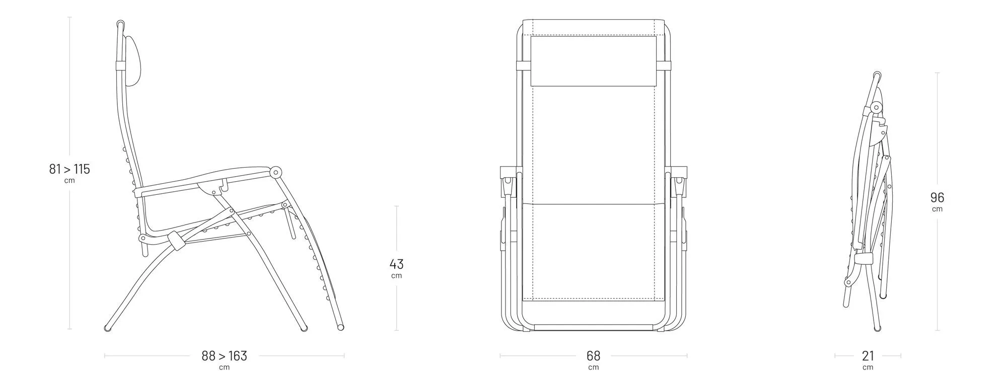 Lafuma RSX Aircomfort XL 2 - Taupe 6 Lafuma RSX Aircomfort XL 2 - Taupe - Afbeelding 4