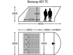 Dometic Tent Boracay FTC 401 TC -Kampeerhal Roden dometic boracay ftc401 plattegrond ecommerce 7e39