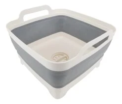 Happy Rhino Wasbak Opvouwbaar Met Stop - 30,5 X 30 X 20/70 Cm