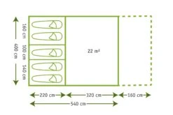Karsten Tunneltent Imperia - Beige -Kampeerhal Roden imperia afb. 12