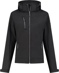 Kjelvik Softshell Jas Roxy Dames -Kampeerhal Roden kjelvik roxy softshelljas dames zwart 1