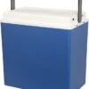 Merkloos Koelbox 24 Liter 12/230 Volt -Kampeerhal Roden koelbox blauw