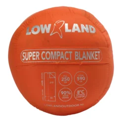 Lowland Slaapzak Super Compact Blanket - Orange -Kampeerhal Roden lowland slaapzak super compact blanket orange 4