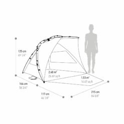 Terra Nation Strandtent Hare Kohu Plus RPET - Bleu -Kampeerhal Roden reka plus 2 1