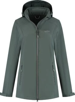 Kjelvik Softshell Kyra Dames -Kampeerhal Roden softshell kyra dames green