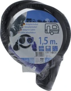 Outdoor Verloopsnoer Cee Stekker Schuko Kontr. 1.5M -Kampeerhal Roden verloopsnoer 550x414 in verpakking